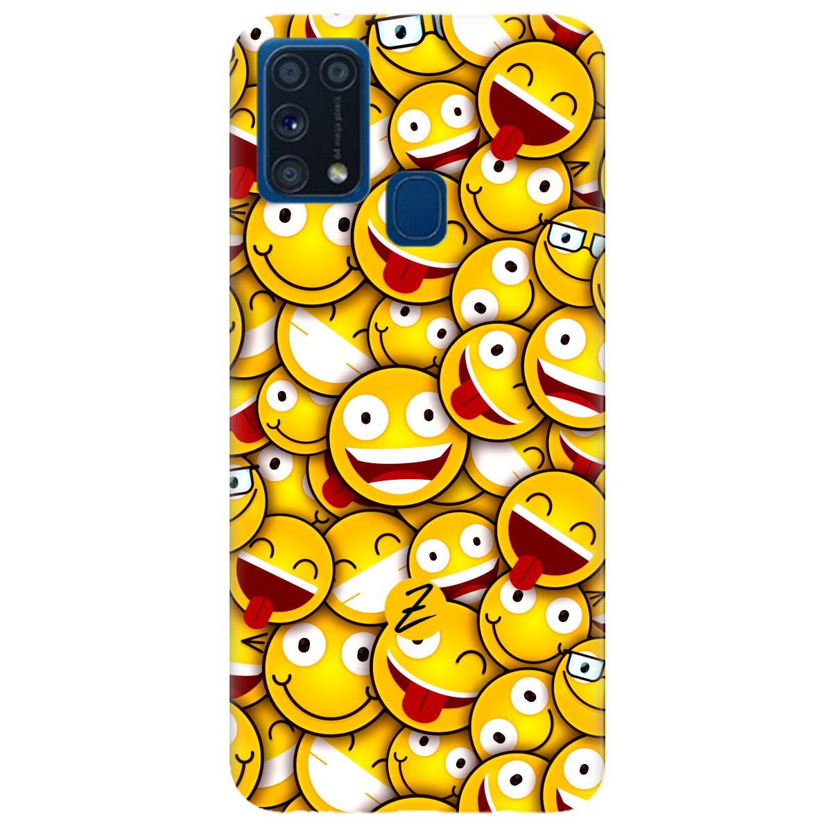 Силиконовый чехол Zorrov для Samsung Galaxy M31 - Smilies (14190040169099154) - фото 1