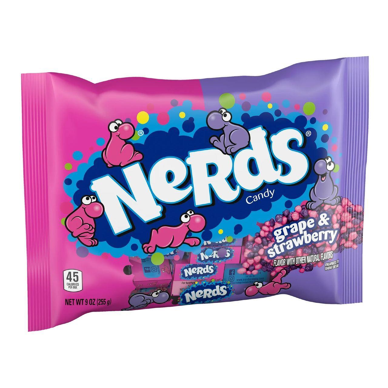Драже Nerds Grape and Strawberry Candy Variety Bag 209 г (1290964275)