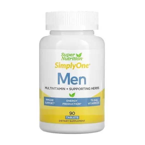 Витамины и минералы для мужчин Super Nutrition Men Multivitamin + Supporting Herbs 90 капс. (21532-01) Витамины и минералы для мужчин Super Nutrition Men Multivitamin + Supporting Herbs 90 капс. (21532-01)