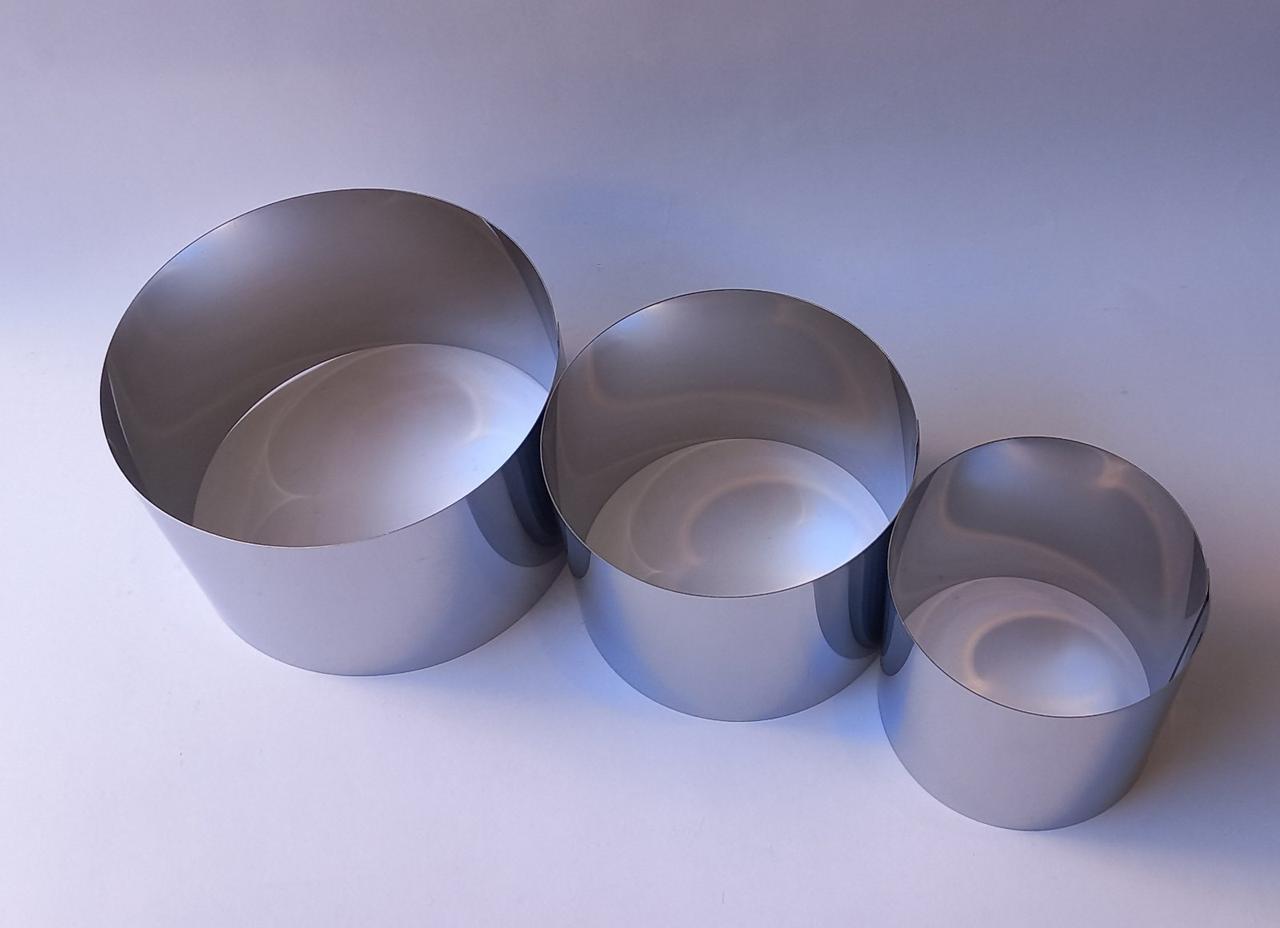 Набор круглых форм для сбора десертов салатов 3 шт. (UK-3312)