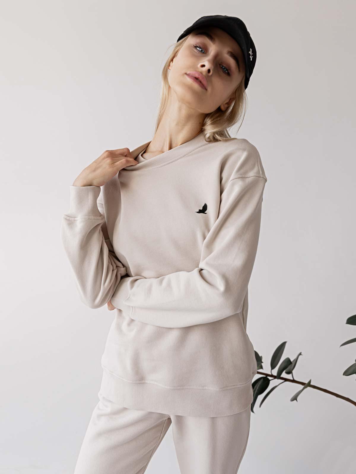 Світшот жіночий базовий FROMUS S/M Айворі (2567-57)