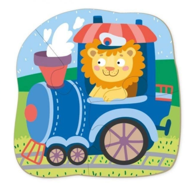 Пазлы картонные детские Dodo Транспорт 6 деталей (300154)