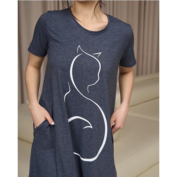 Туніка жіноча малюнок 2XL (13163) - фото 2 Туніка жіноча малюнок 2XL (13163) - фото 2