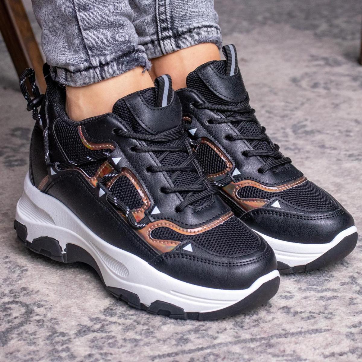 Сникеры женские Fashion р. 39 23,5 см Черный (2527)