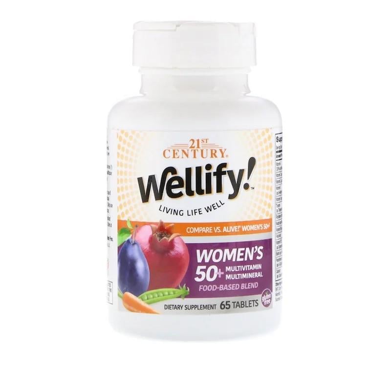 Витамины 21st Century Wellify Women's 50+ Multivitamin Multimineral 65 таблеток