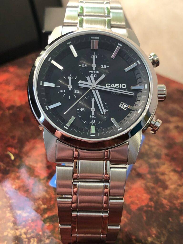 Наручний годинник чоловічий Casio MTP-E510D-1A d 42 мм Чорний (2470742125) - фото 4 Наручний годинник чоловічий Casio MTP-E510D-1A d 42 мм Чорний (2470742125) - фото 4