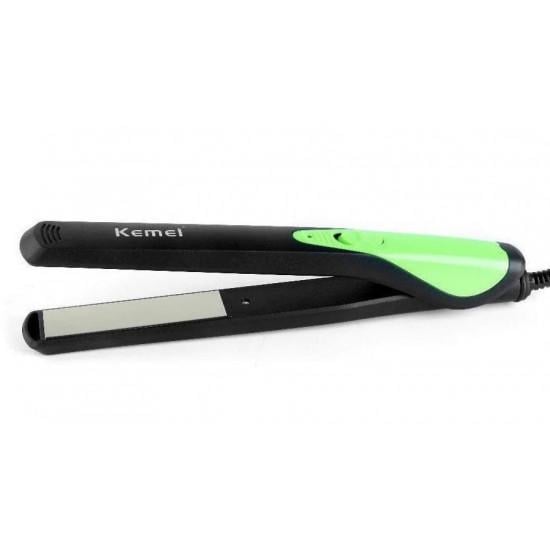 Утюжок-випрямляч Kemei JB-KM-3224 Чорно-зелений (MD13437)