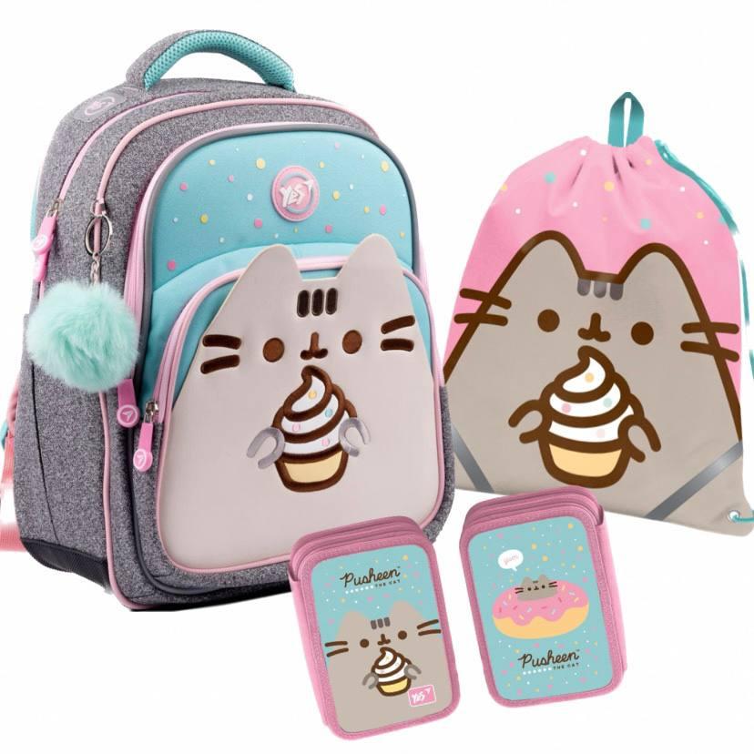 Набор школьный рюкзак/пенал/сумка Yes S-91 Pusheen (553644К)