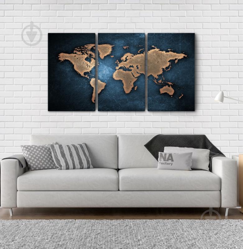 Модульна картина Poster-land Карта світу Аrt-142_3А