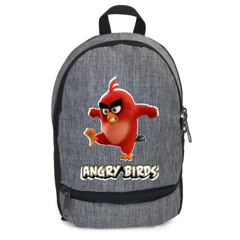 Школьный рюкзак подростковый Cappuccino Toys с принтом Angry Birds ANG-0011-gry 12,5 л Серый (2133990362)
