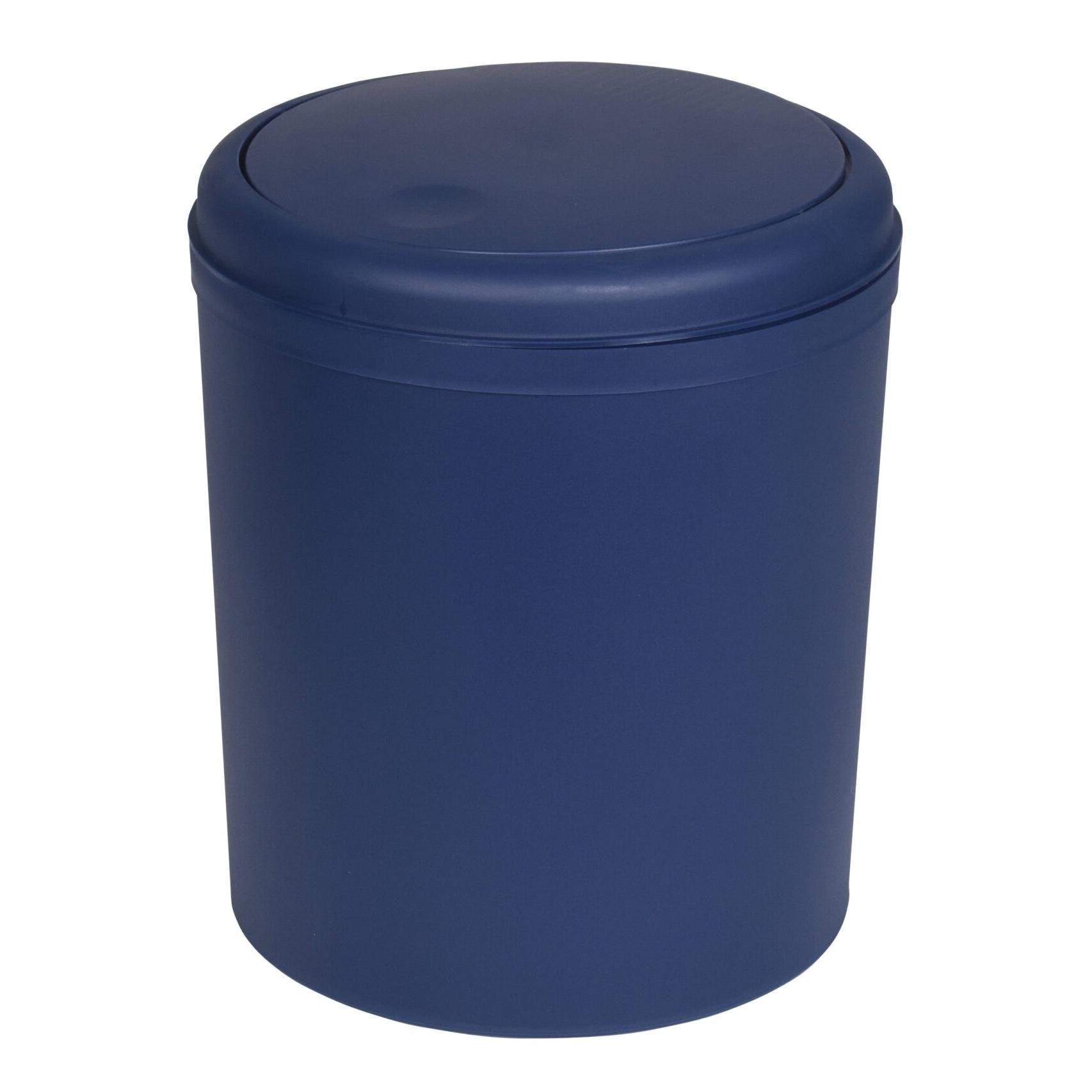 Відро з кришкою Bisk Nero пластикове 5 л Синій (08343)