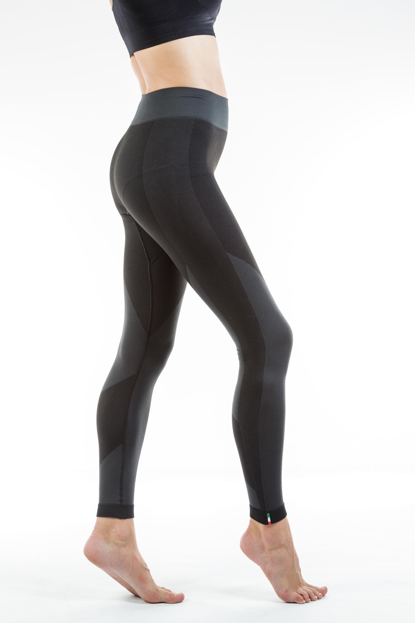 Компрессионные спортивные леггинсы унисекс Relaxsan Sport с волокном DRAYARN S Черно-серый (8050BG) - фото 11