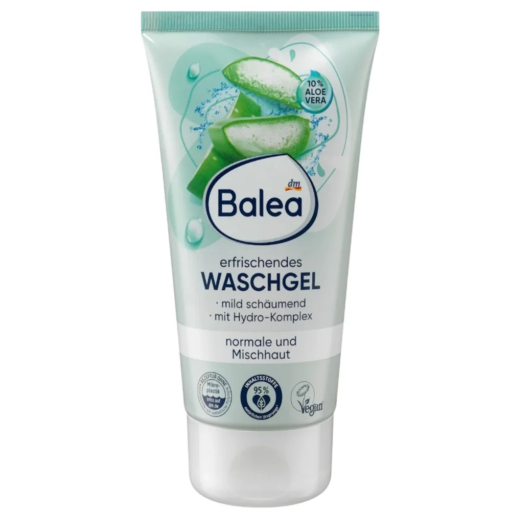 Гель очищающий для умывания Balea Erfrischendes Waschgel из алоэ вера 150 мл