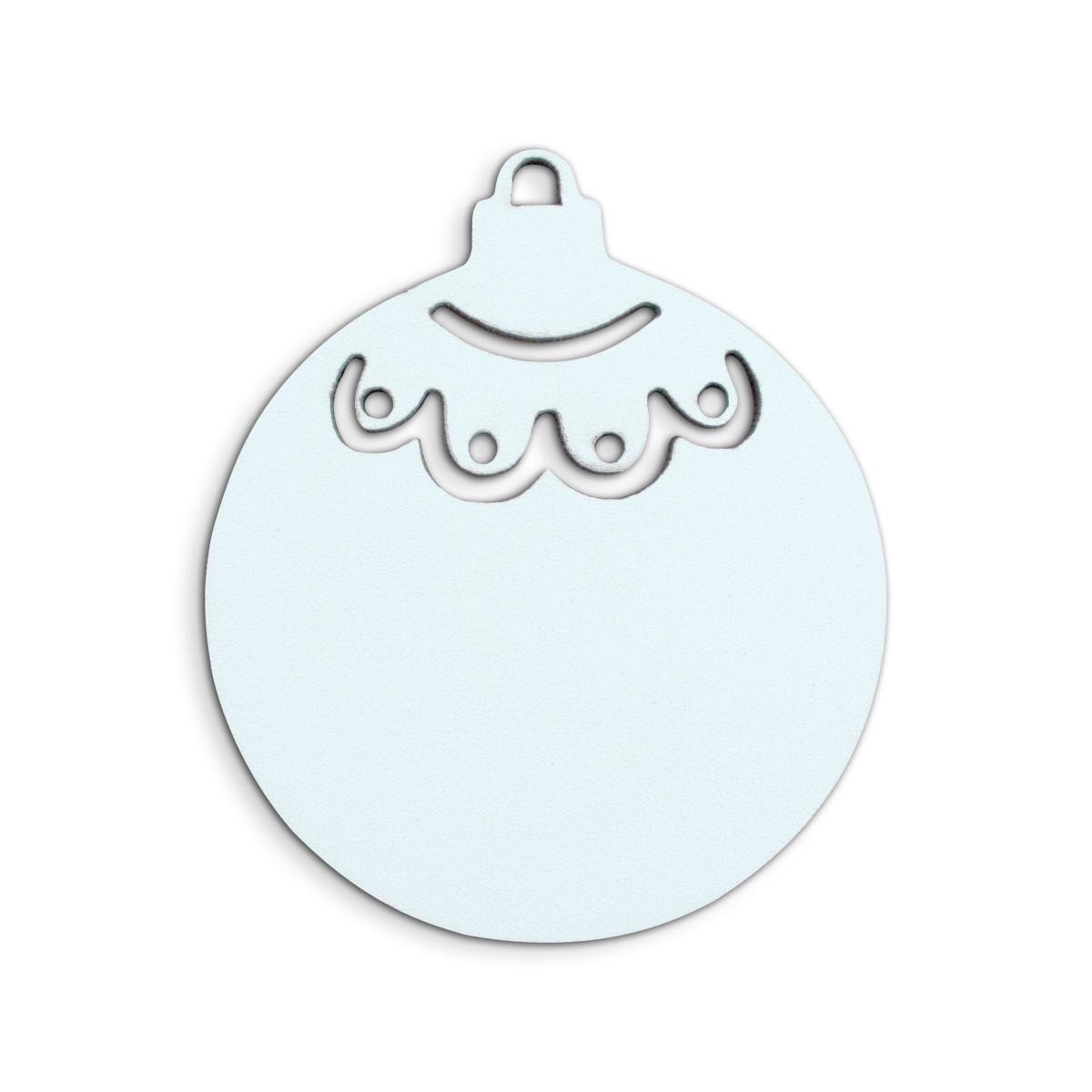 Елочная игрушка деревянная Mazhura Шар MZ-708531 8 см (4515037)