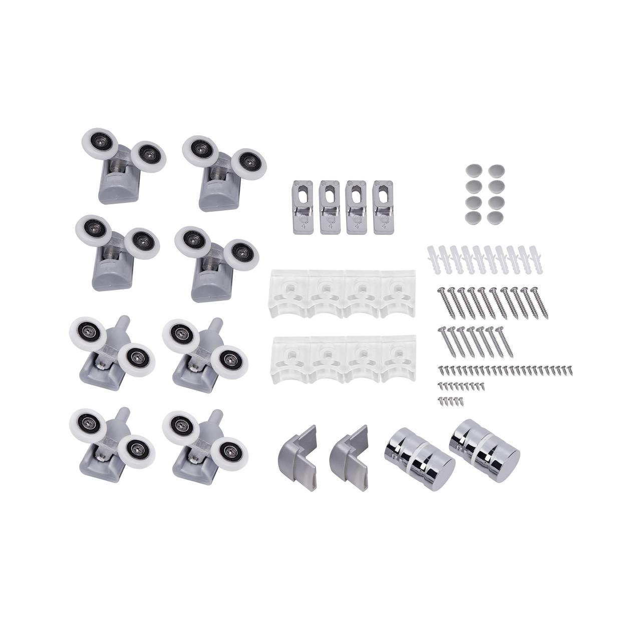 Душова кабіна Lidz Latwa SC90x90.SAT.HIGH.FR полукругла скло Frost 4 мм з душовим піддоном KAPIELKA ST90x90x41 та панеллю (2657689597) - фото 8