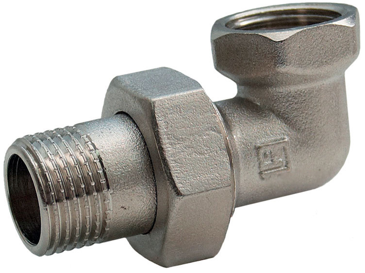 Американка FADO S.r.l 1/2" угловая никелированная латунь (TK-SN11)