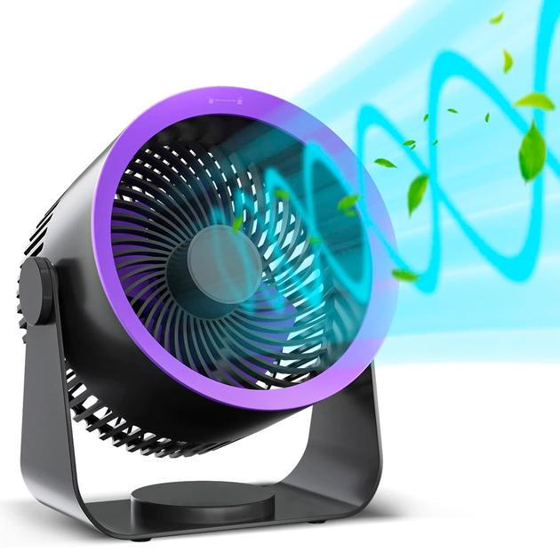 Вентилятор настольный поративный с аккумулятором Gemac 4000 мАч (НФ9123)