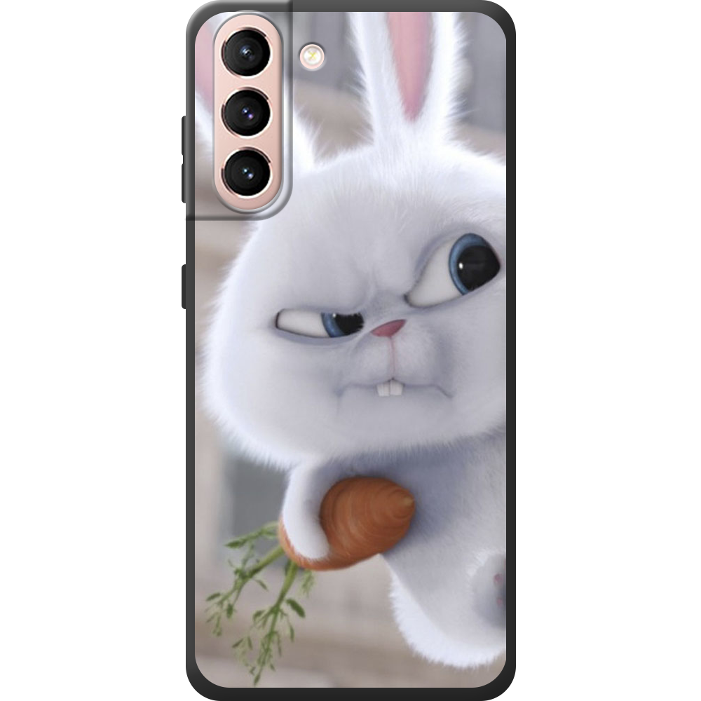 Чехол BoxFace Samsung G991 Galaxy S21 Rabbit Snowball Черный силикон (41709-up1116-44632)