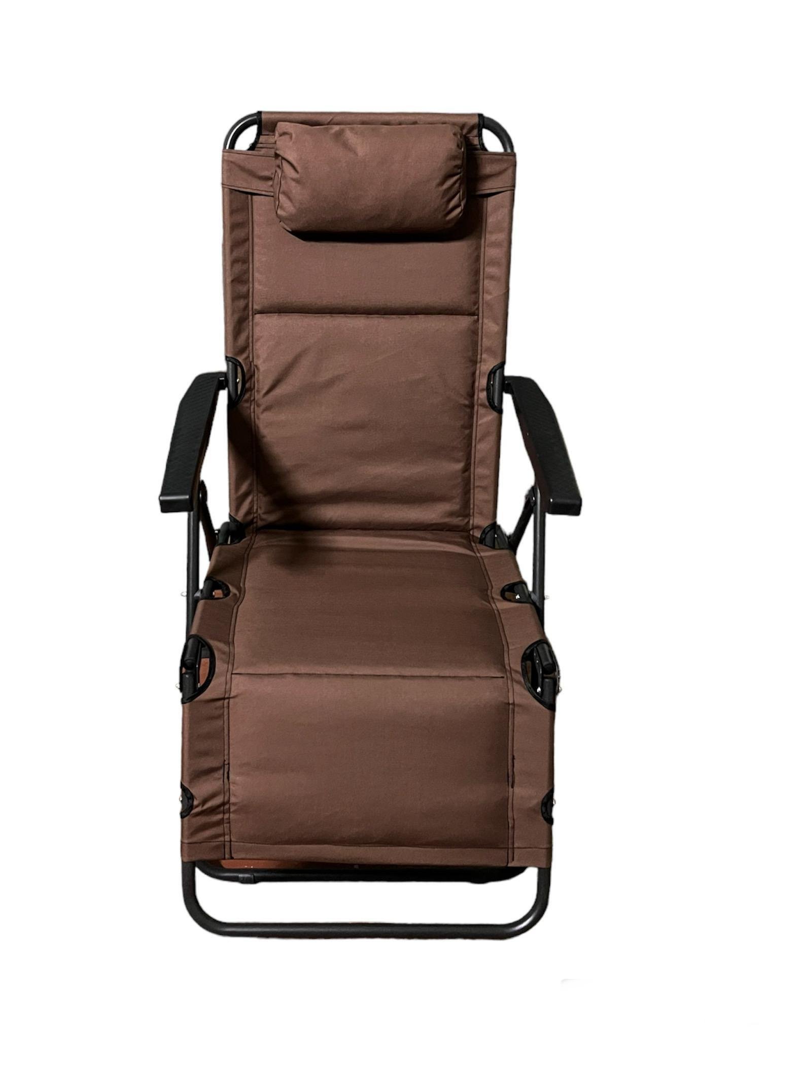 Шезлонг-кресло для кемпинга и туризма EC-1489 с подлокотниками и регулируемой спинкой (784780596) - фото 5
