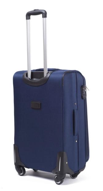 Чемодан тканевый Wings 1708 M средний на 4 колесах Синий (CETKNW1708MS4SIN) - фото 2