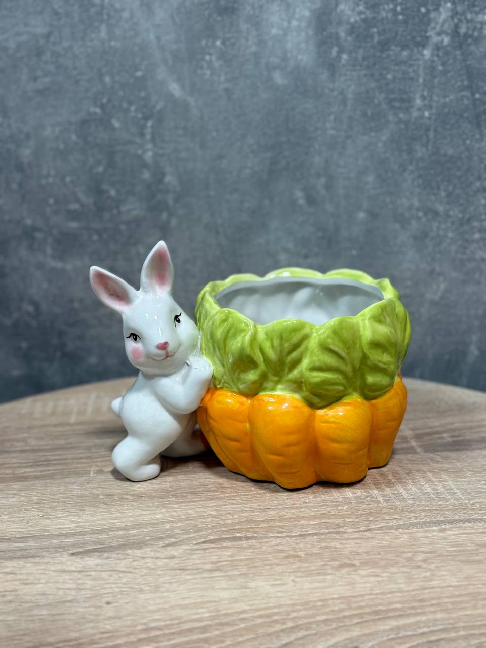 Конфета-кашпо пасха Stenson Easter керамическая 19х15 см (R40693)