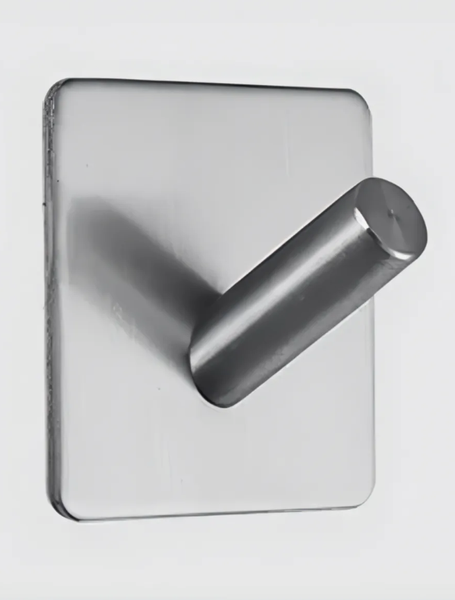 Крючки самоклеющиеся настенные для ванной/кухни Серебристый (7156)