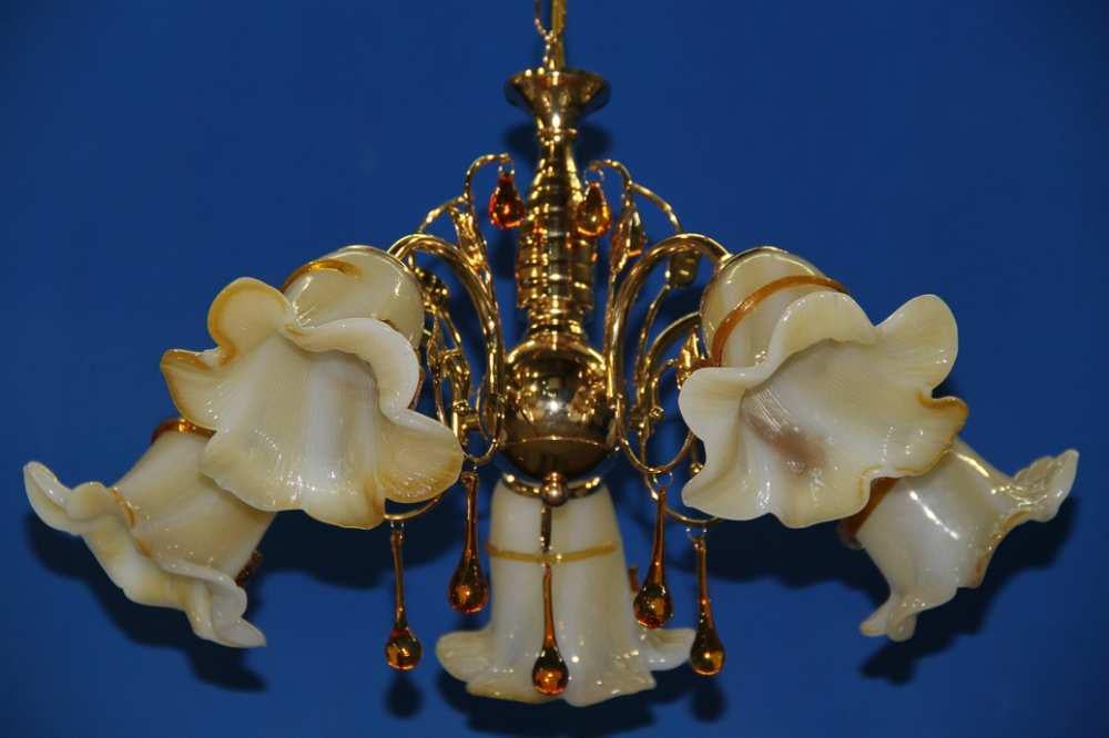 Люстра с плафонами Ray L80070/5 FGD Коричневый (IR006006)