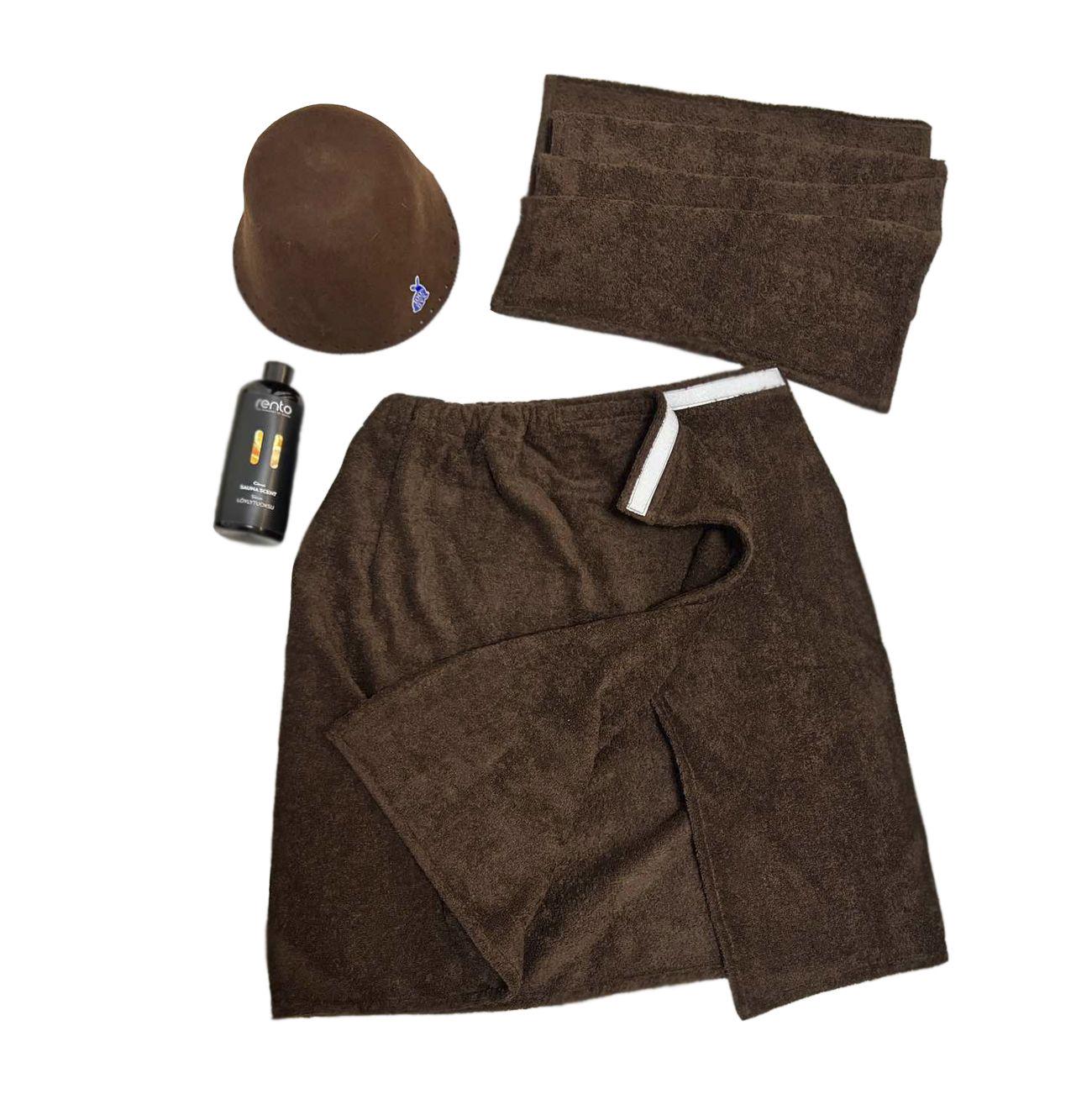 Набор для бани и сауны Husst Коричневый Набор для бани и сауны Husst Коричневый