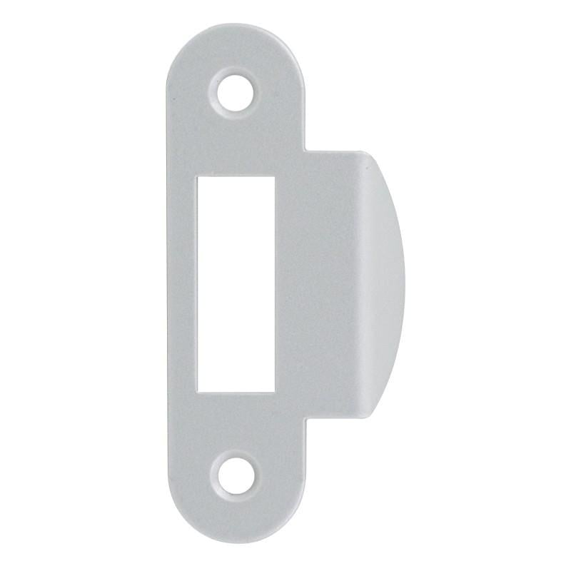 Плоская ответная планка AGB загнутая Сатин порошковый (B.01000.13.06)