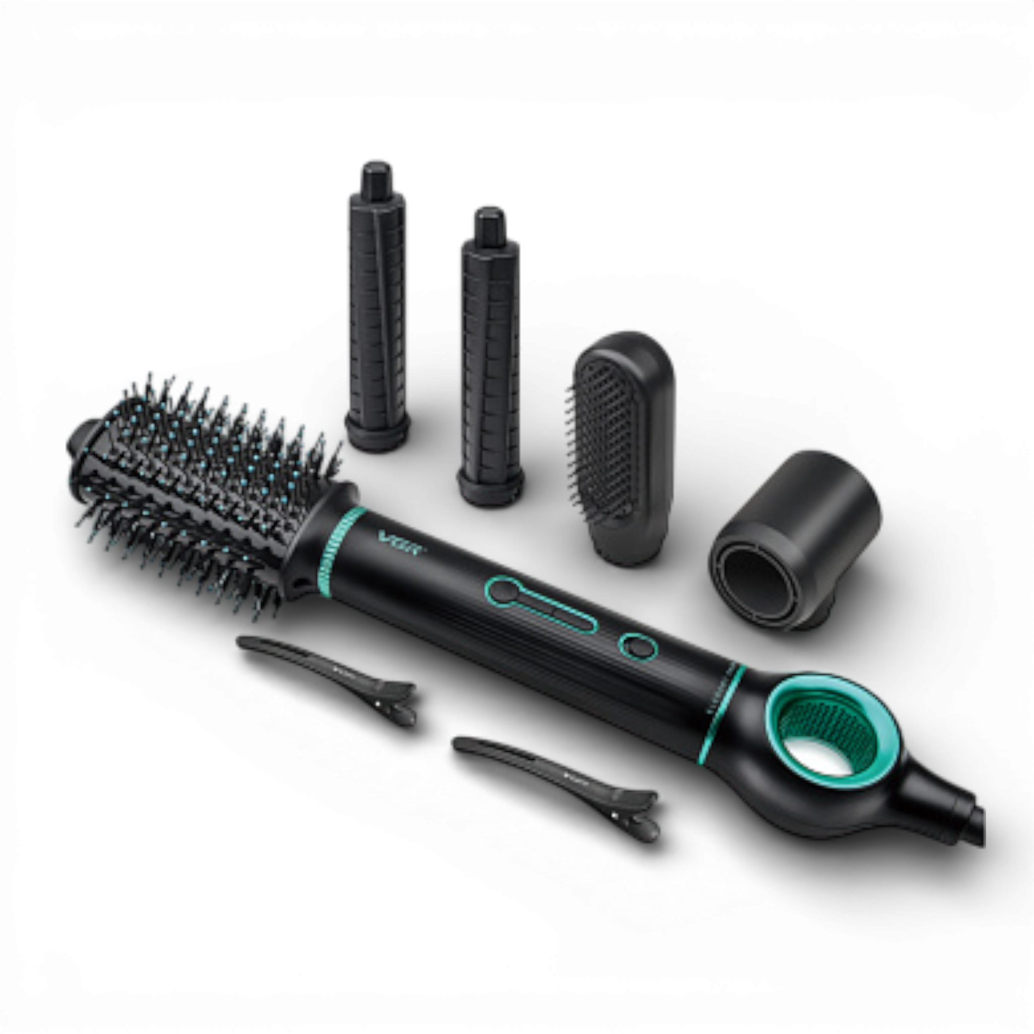 Фен-стайлер для волосся 5в1 VGR V-486Black Professional 1400 Вт з 5 насадками Фен-стайлер для волосся 5в1 VGR V-486Black Professional 1400 Вт з 5 насадками