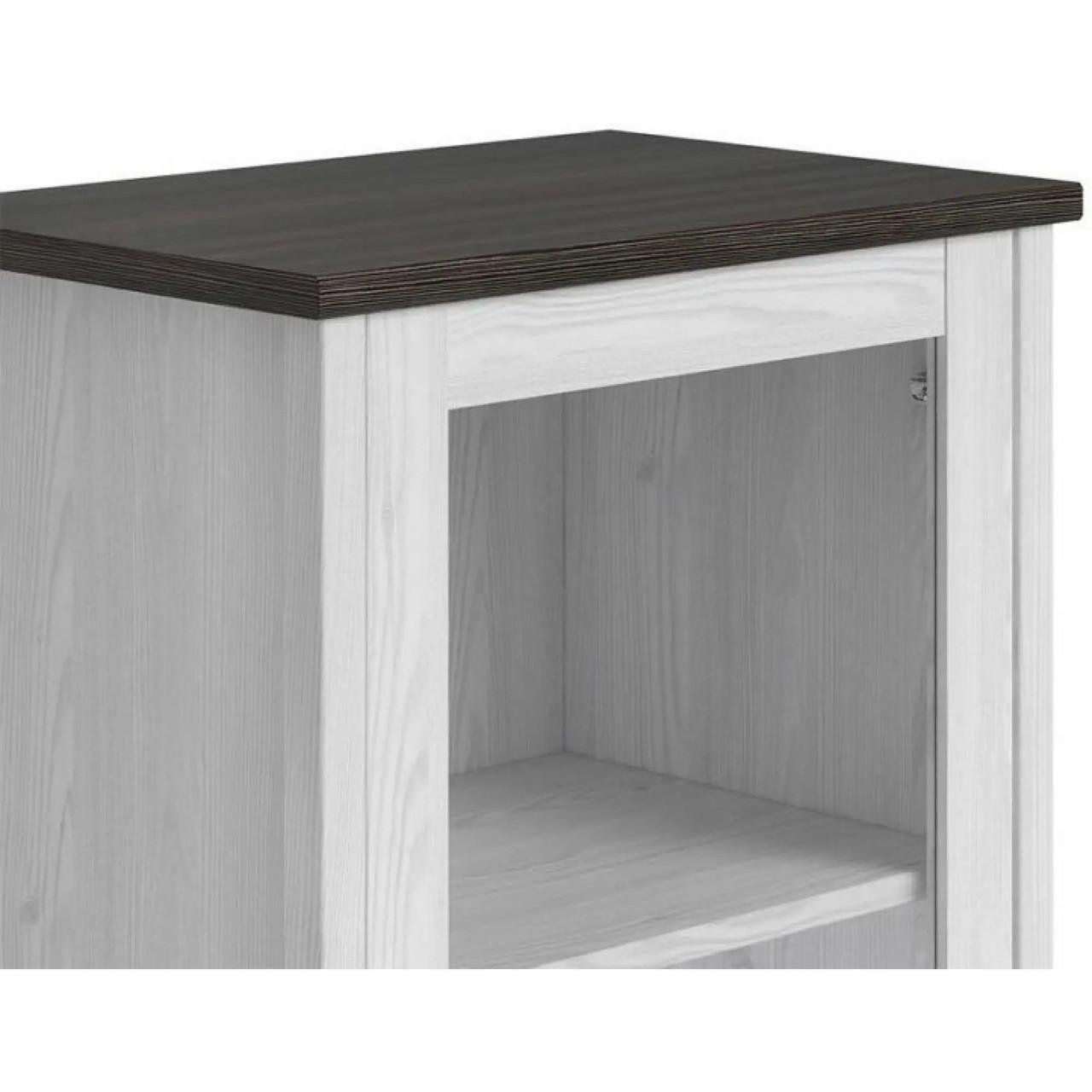 Пенал-витрина ВМК Порто REG1W2S Джанни/Сосна ларико (GRB-1842) - фото 4 Пенал-витрина ВМК Порто REG1W2S Джанни/Сосна ларико (GRB-1842) - фото 4