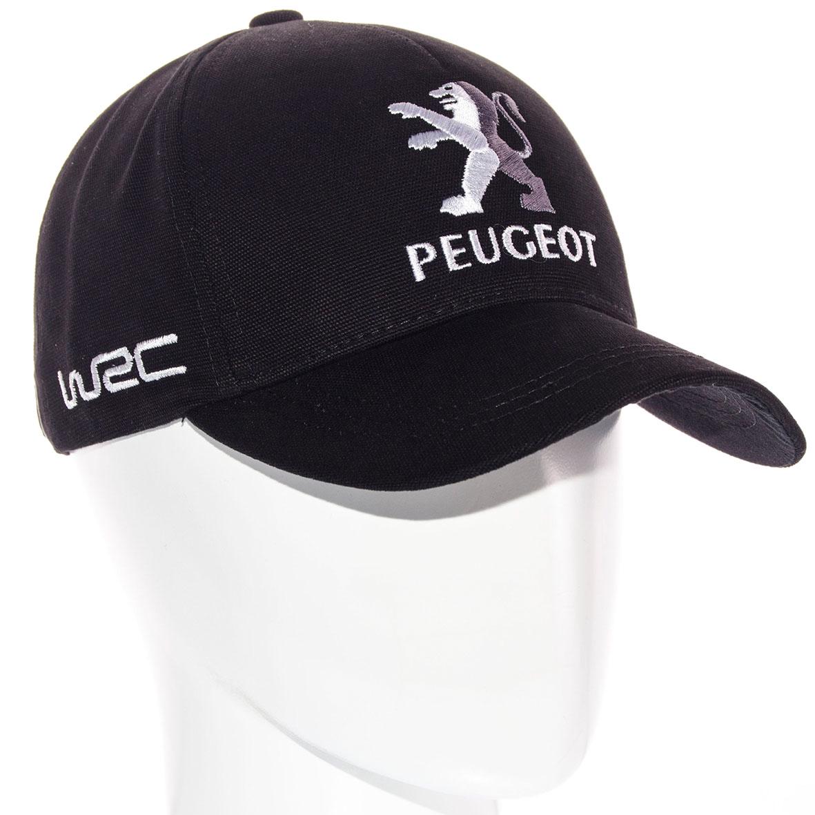 Бейсболка Peugeot BTH21640 з регулюванням із щільного котону L/р. 57-58 Чорний