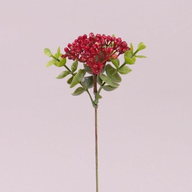 Веточка декоративная с красным цветом Flora 12 шт. (73189)