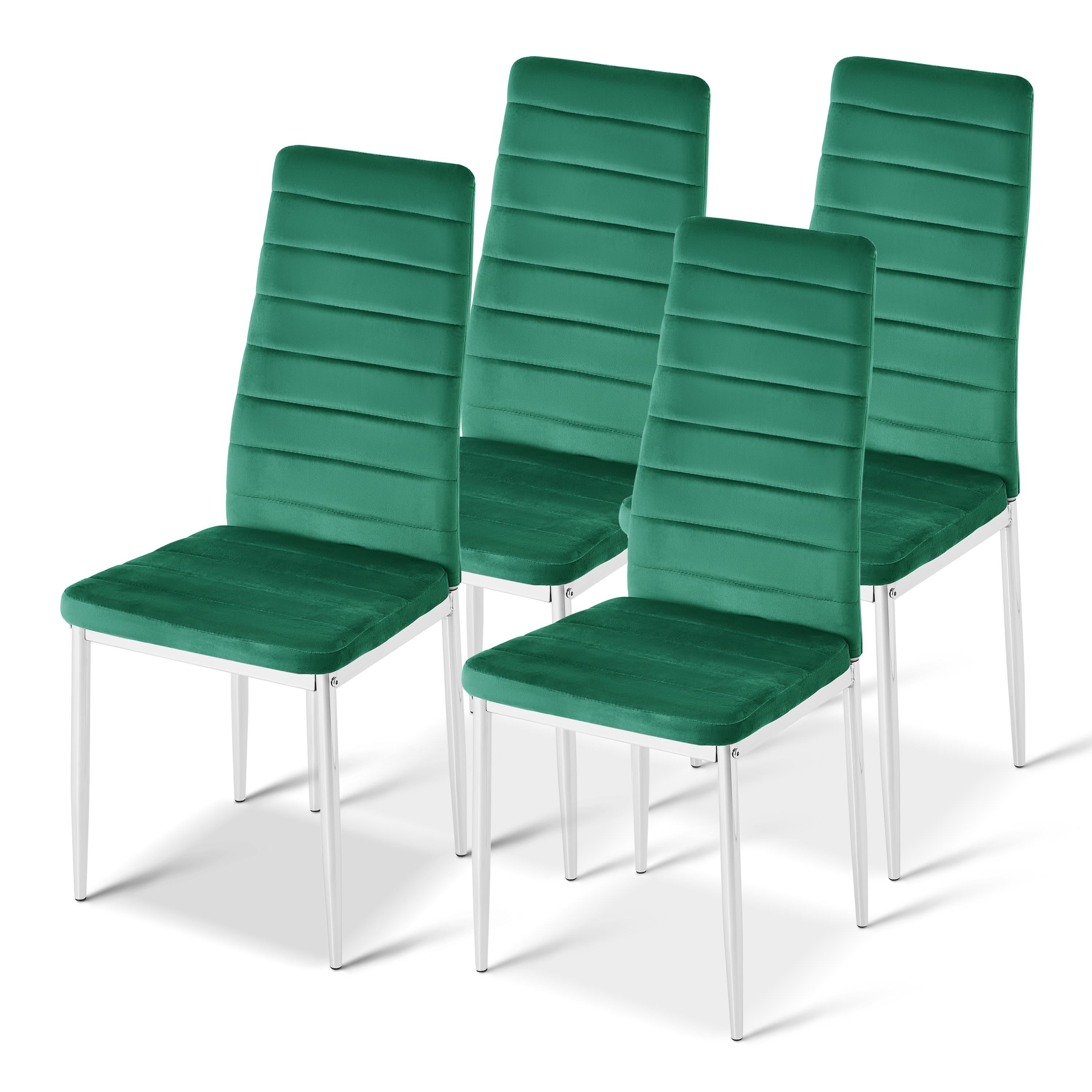 Стулья кухонные набор Homart VCM-004 велюр 4 шт Зеленый (9439)