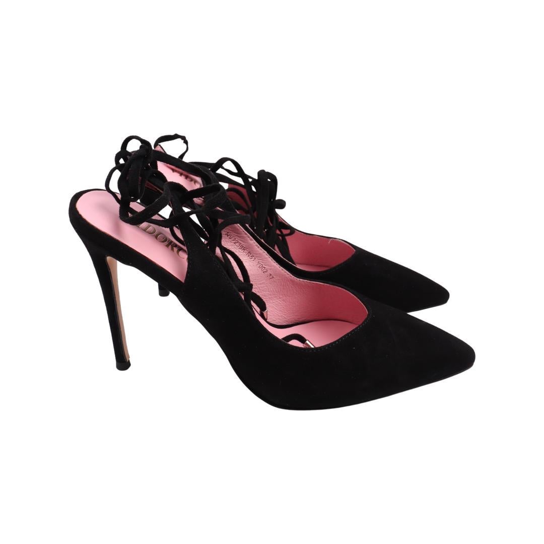 Туфли женские Vidorcci из замши р. 40 Черный (45-22LT)