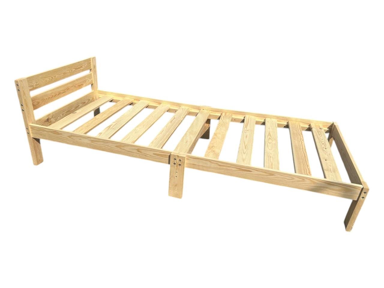 Кровать односпальная деревянная Звездная из массива сосны 90х200 см (26760343) - фото 9