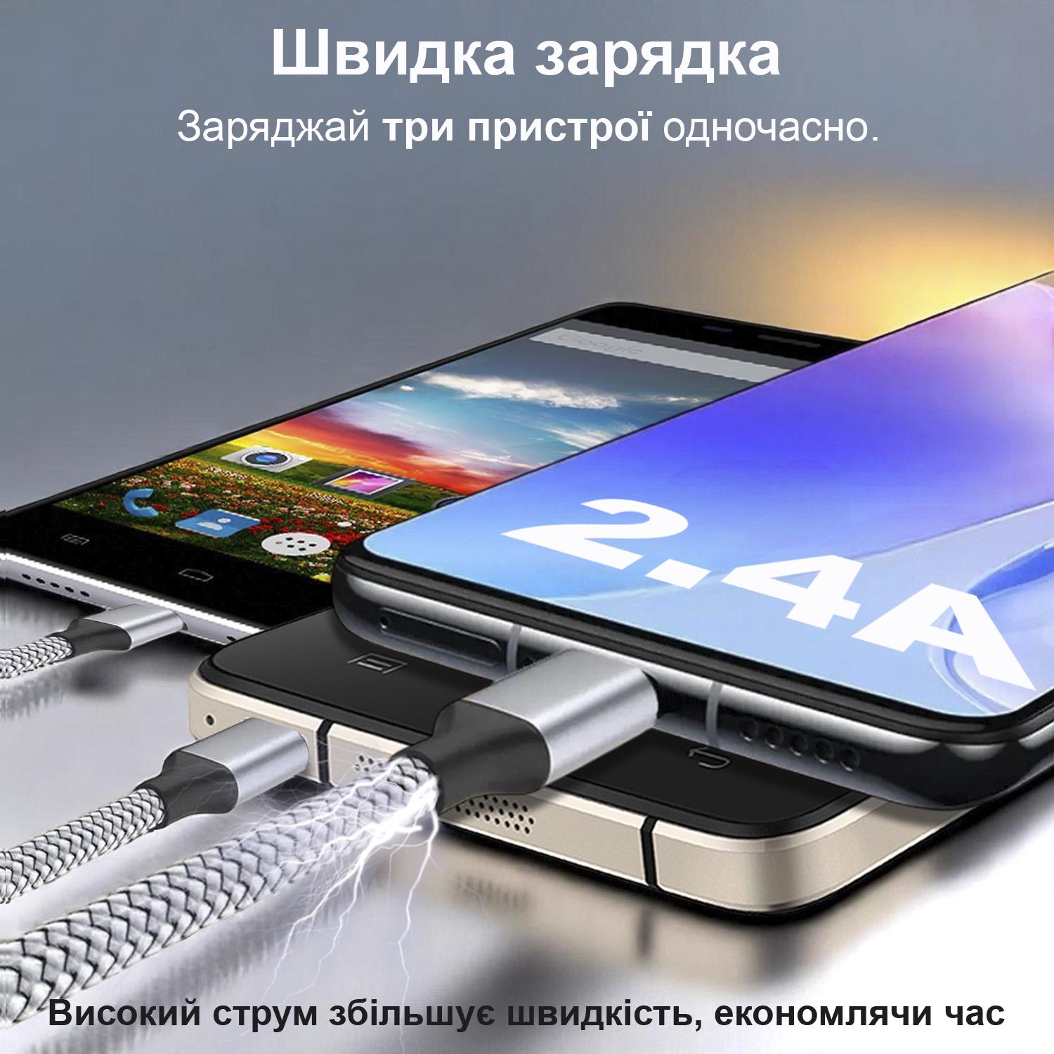 Кабель для телефона GDragon Tech microUSB/type-C 1 м Черный (10_9_1m_1) - фото 4 Кабель для телефона GDragon Tech microUSB/type-C 1 м Черный (10_9_1m_1) - фото 4