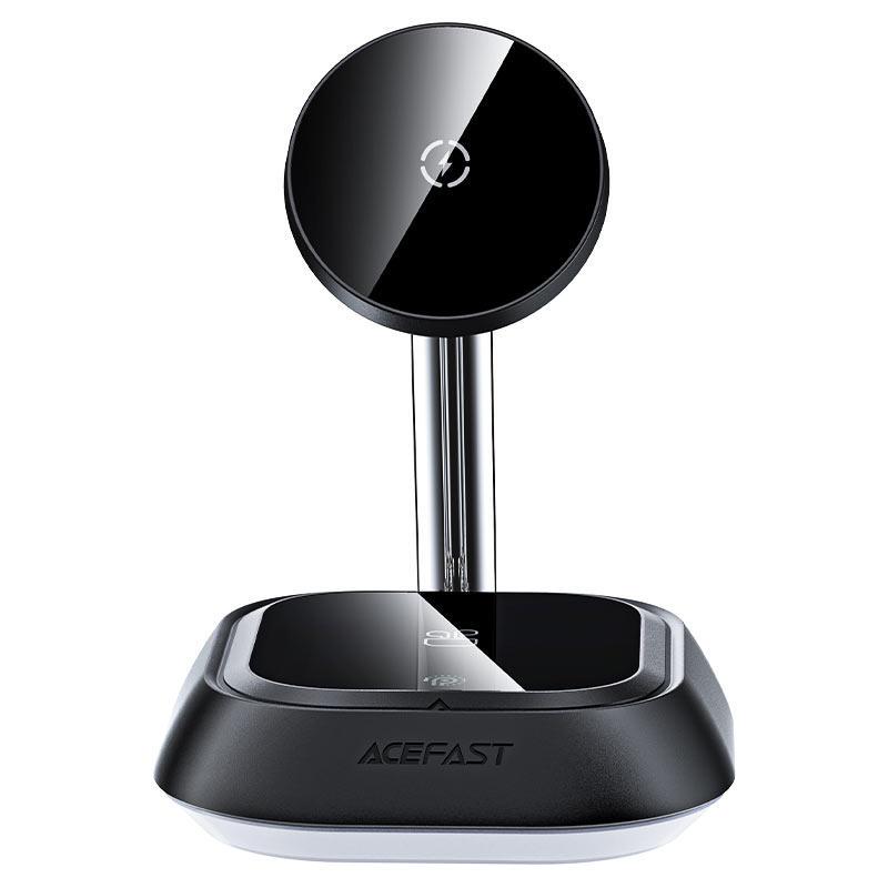 Зарядка беспроводная AceFast E16 desktop 3-in-1 Wireless Charging Holder Black Зарядка беспроводная AceFast E16 desktop 3-in-1 Wireless Charging Holder Black