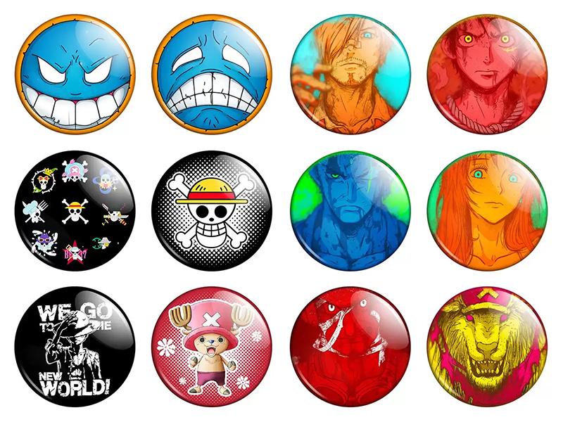 Набор значков Аниме One Piece 12 шт. (NZN00276)