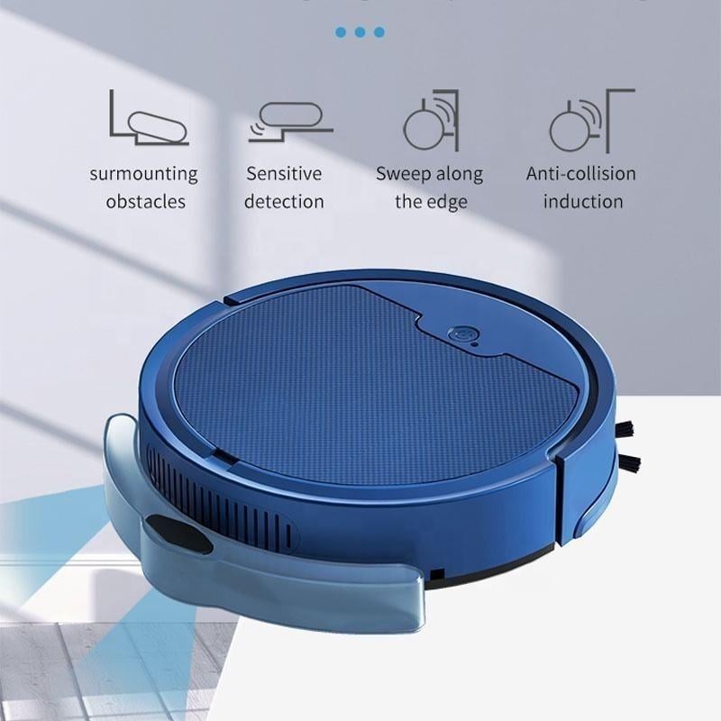 Робот-пылесос Grikey SDJ 3 с баком для воды и приложением для управления 3000 мАч Черный (RT007) - фото 5