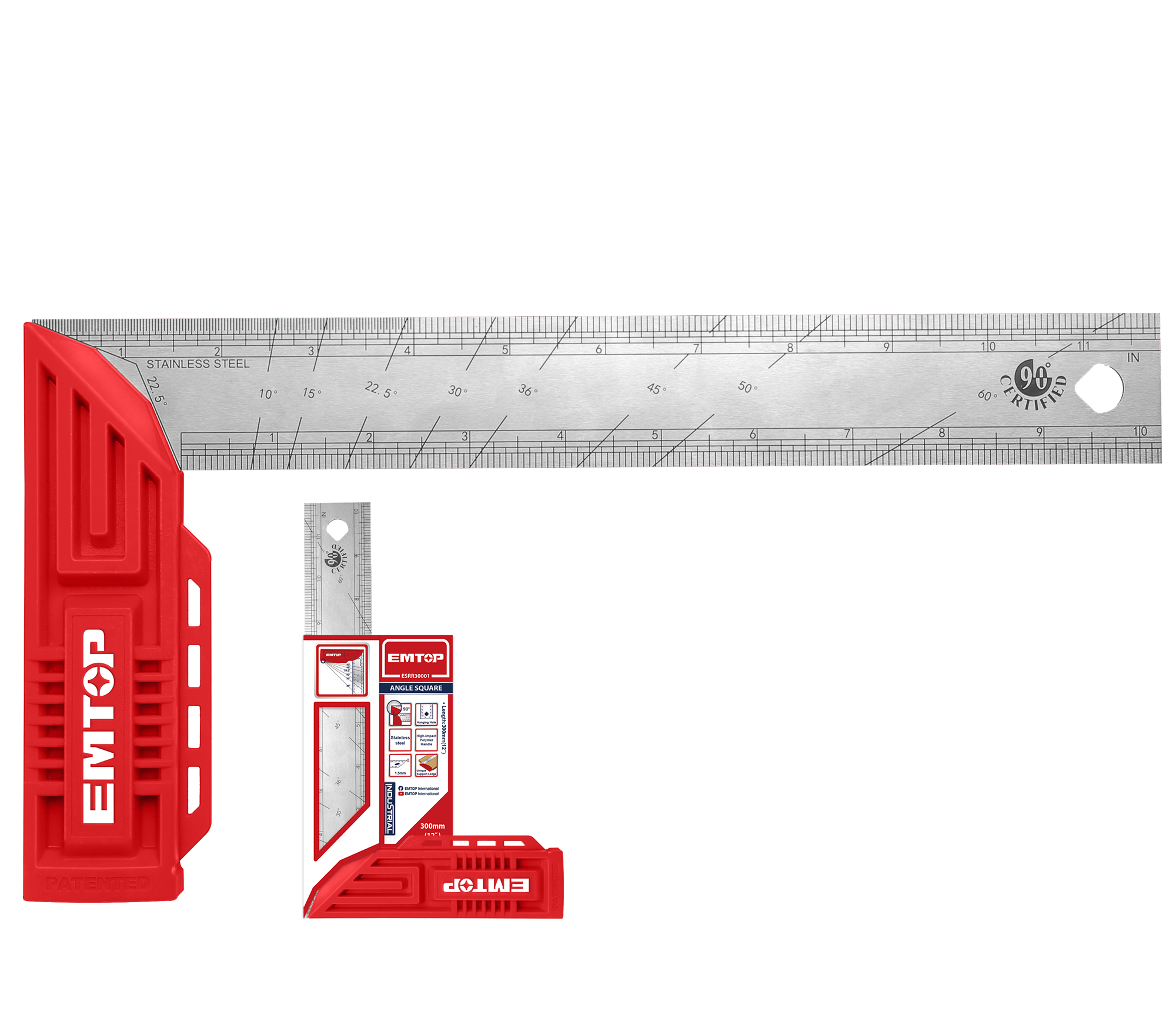Угольник столярный EMTOP ESRR30001
