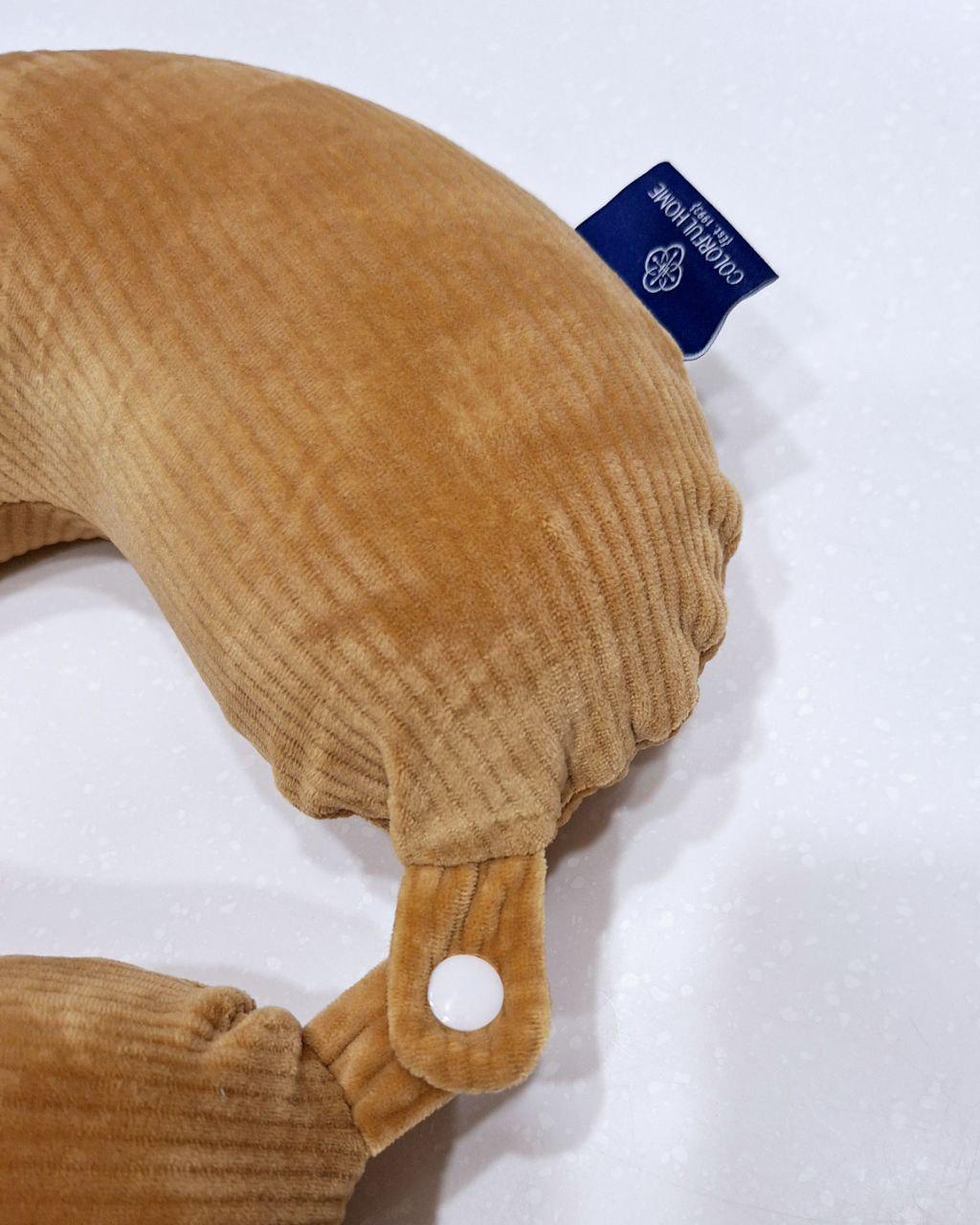 Подушка-рогалик дорожня Colorful Home з ефектом пам'яті Бежевий (722) - фото 2 Подушка-рогалик дорожня Colorful Home з ефектом пам'яті Бежевий (722) - фото 2