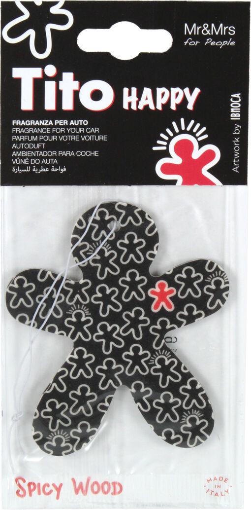 Ароматизатор Mr&Mrs Tito Happy Spicy Wood сухая карточка Black