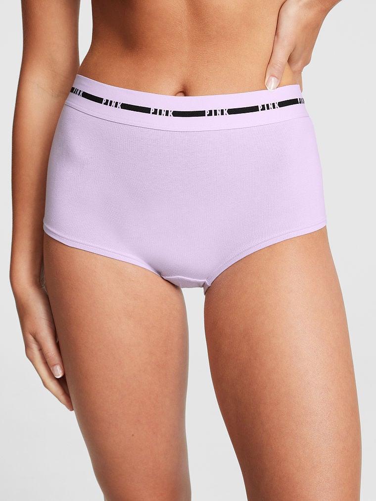 Трусики женские Victoria's Secret Logo Boyshort шортики S Фиолетовый (2083156619)