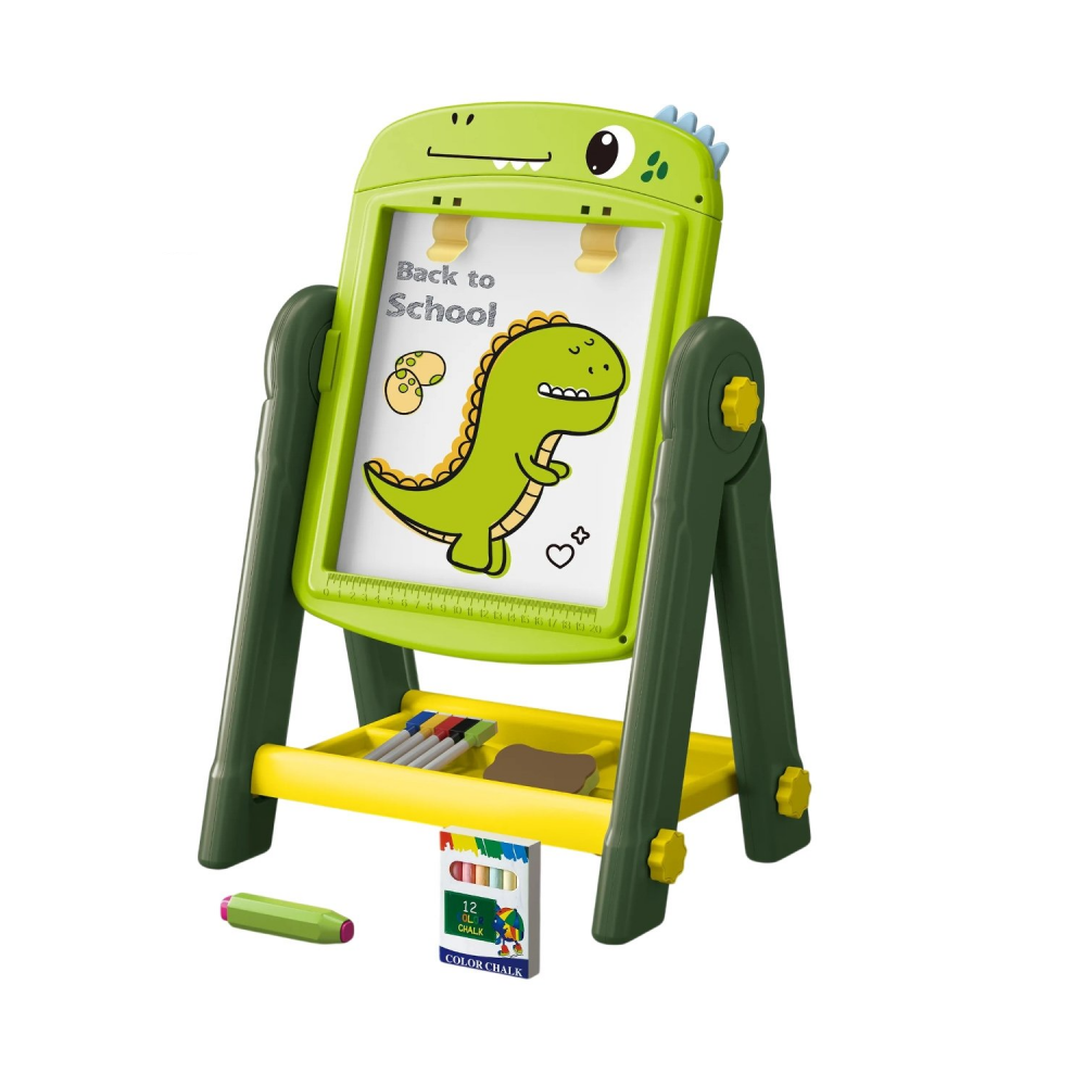 Детский мольберт TK Union Group 050-65 двухсторонняя доска для рисования с аксессуарами Дино (2818276811)