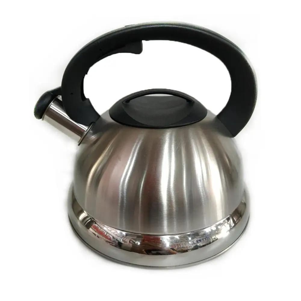Чайник ZP-017 из нержавеющей стали и свистком для всех типов плит 4 л Серебристый (ZP017I)
