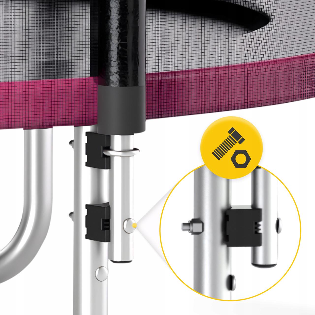 Батут с наружной сеткой 4FIZJO Classic 10FT 312 см Black/Pink (P-5907739314567) - фото 2 Батут с наружной сеткой 4FIZJO Classic 10FT 312 см Black/Pink (P-5907739314567) - фото 2