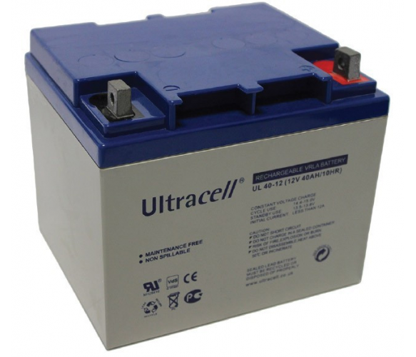 Аккумуляторная батарея Ultracell UL40-12 AGM 12V 40 Ah White (1866638981)