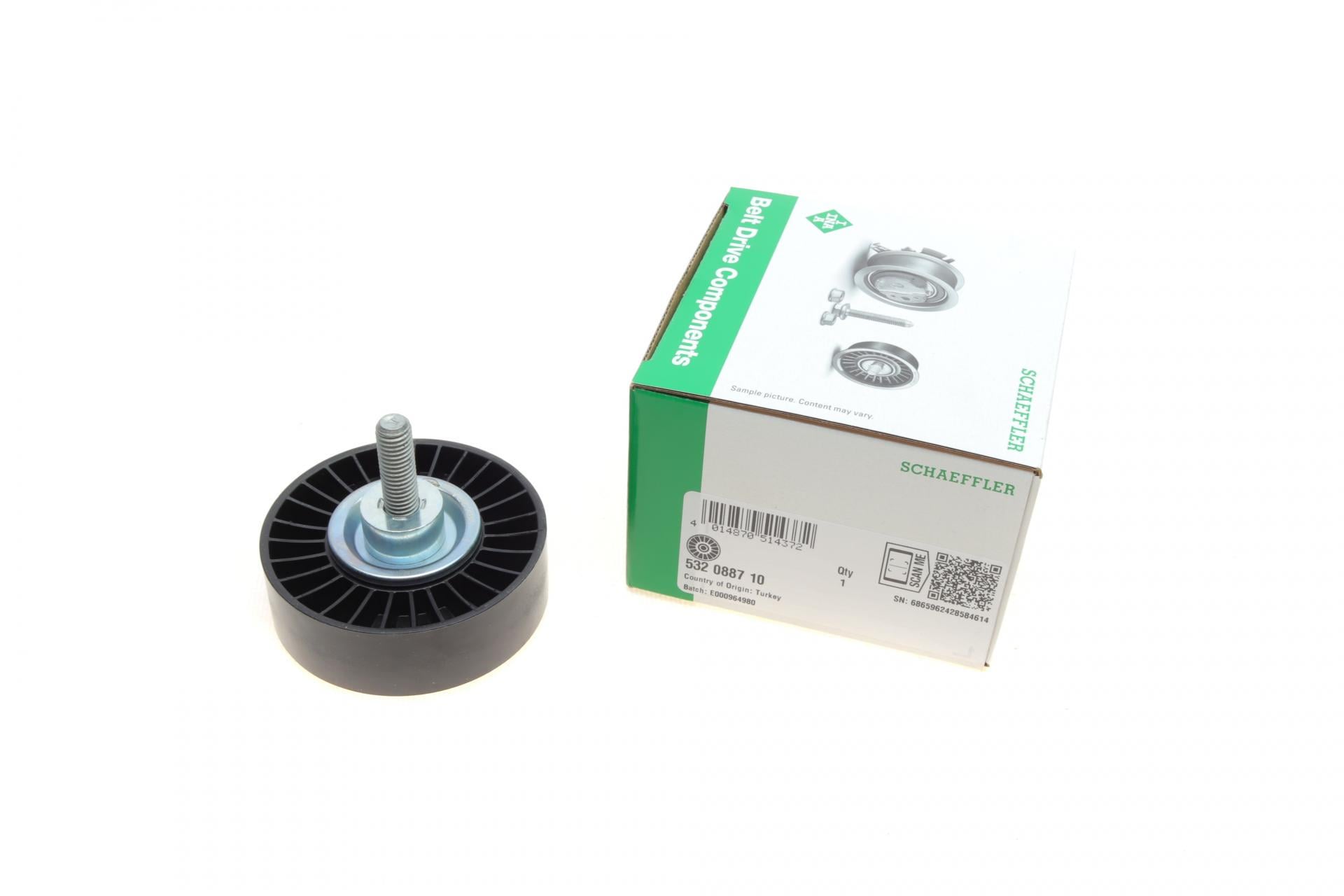 Ролик генератора INA Land Rover Discovery/Range Rover 14- паразитный (532 0887 10 INA)