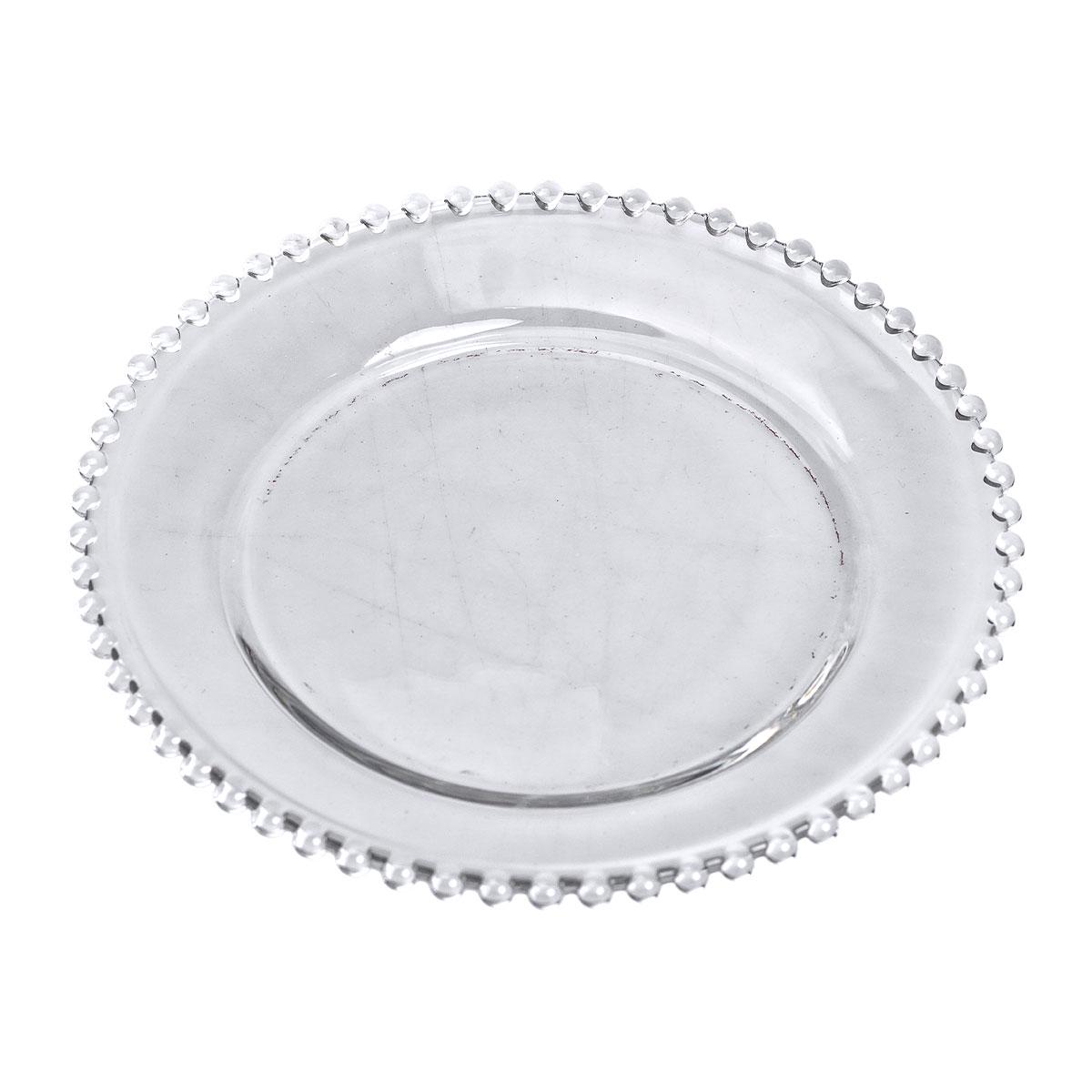 Тарілка десертна Перлини скляні 18,5 см (6011) - фото 2 Тарілка десертна Перлини скляні 18,5 см (6011) - фото 2